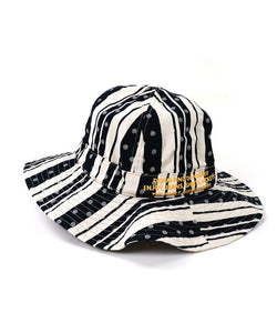 Denim Dungaree Dot Stripe Bucket Hat - M (54-56cm) Only