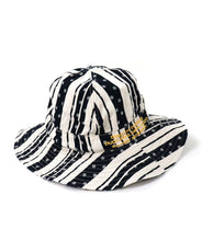 Load image into Gallery viewer, Denim Dungaree Dot Stripe Bucket Hat - M (54-56cm) Only