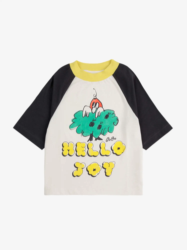 Bobo Choses Hello Joy ranglan sleeves T-shirt - 2/3Y, 4/5Y, 6/7Y, 8/9Y