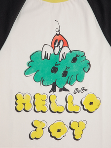 Bobo Choses Hello Joy ranglan sleeves T-shirt - 2/3Y, 4/5Y, 6/7Y, 8/9Y