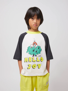 Bobo Choses Hello Joy ranglan sleeves T-shirt - 2/3Y, 4/5Y, 6/7Y, 8/9Y