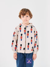 Load image into Gallery viewer, Bobo Choses Little Tin Soldiers all over Zipped Hoodie - 2/3Y, 4/5Y, 6/7Y