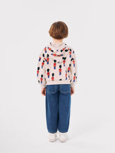 Load image into Gallery viewer, Bobo Choses Little Tin Soldiers all over Zipped Hoodie - 2/3Y, 4/5Y, 6/7Y