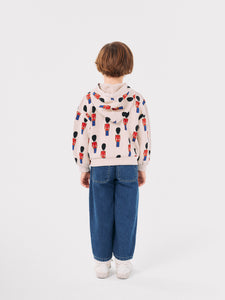 Bobo Choses Little Tin Soldiers all over Zipped Hoodie - 2/3Y, 4/5Y, 6/7Y