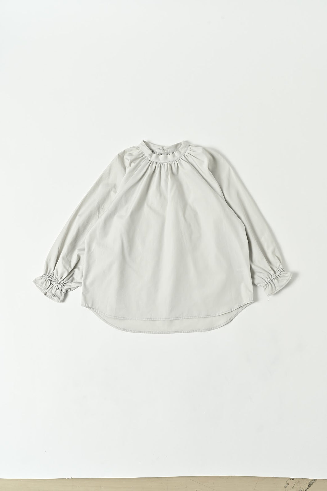 East End Highlander Balloon Sleeve Blouse - Pearl Grey - 110cm Last One