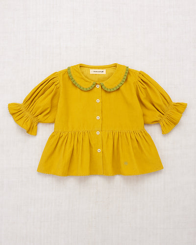 Misha & Puff Corduroy Esther Top - Citron - 3Y, 4Y,5Y, 6Y