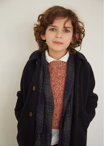 Caramel  Everest Kids Coat - Dark Navy - 6Y Last One