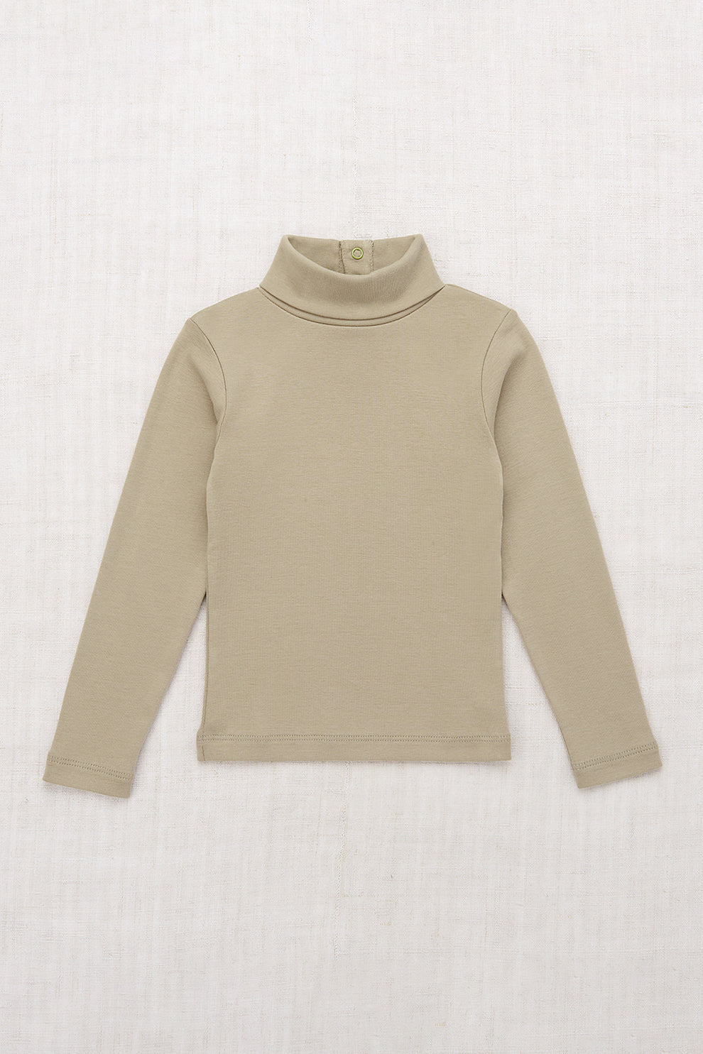 Misha & Puff Turtleneck Top - Seal Grey - 8Y Last One