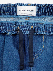 Bobo Choses Funny Face Denim Jogger Pants - 2/3Y, 4/5Y, 6/7Y