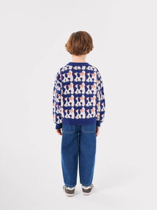 Bobo Choses Funny Face Denim Jogger Pants - 2/3Y, 4/5Y, 6/7Y