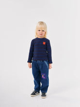 Load image into Gallery viewer, Bobo Choses Funny Face Denim Jogger Pants - 2/3Y, 4/5Y, 6/7Y