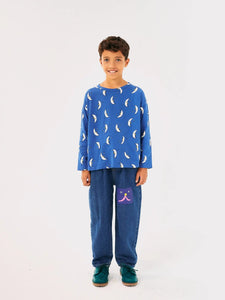 Bobo Choses Funny Face Denim Jogger Pants - 2/3Y, 4/5Y, 6/7Y