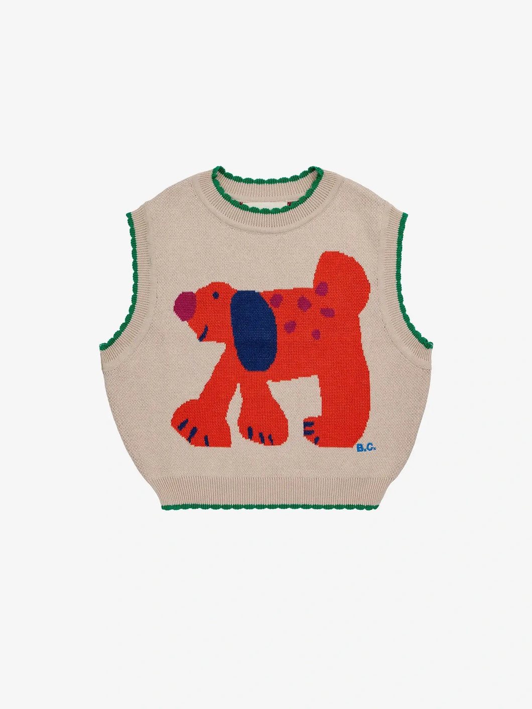 Bobo Choses Fairy Dog Jacquard Knitted Vest - 2/3Y, 4/5Y, 6/7Y, 8/9Y