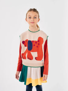 Bobo Choses Fairy Dog Jacquard Knitted Vest - 2/3Y, 4/5Y, 6/7Y, 8/9Y