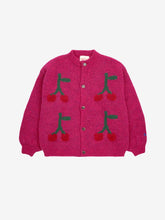 Load image into Gallery viewer, Bobo Choses CherryIntarsia Cardigan - 2/3Y, 4/5Y