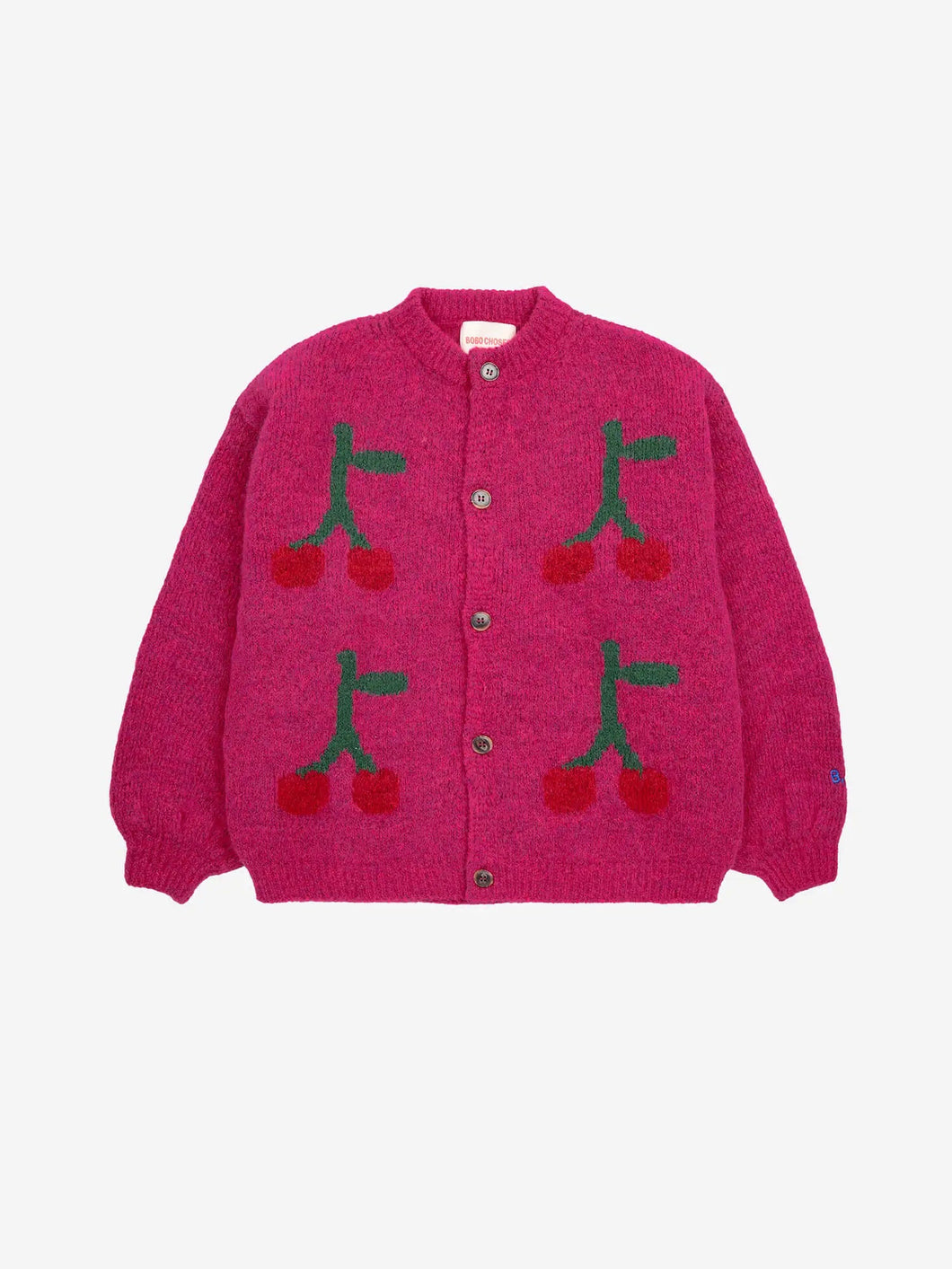 Bobo Choses CherryIntarsia Cardigan - 2/3Y, 4/5Y