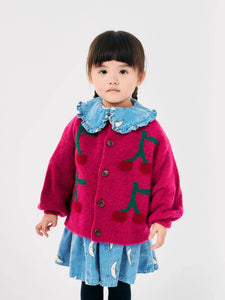 Bobo Choses CherryIntarsia Cardigan - 2/3Y, 4/5Y