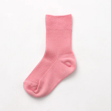 Load image into Gallery viewer, East End Highlanders Plain Rib Socks - Pink/Yellow/White