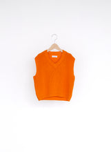 Load image into Gallery viewer, East End Highlanders Oversized Knit Vest - Orange - 100cm, 110cm, 120cm