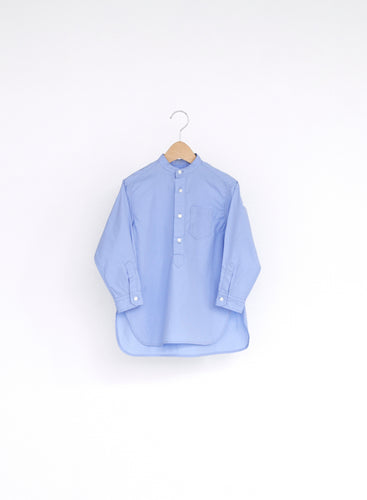 East End Highlanders Banded Collar Shirt - Blue - 100cm, 110cm, 120cm