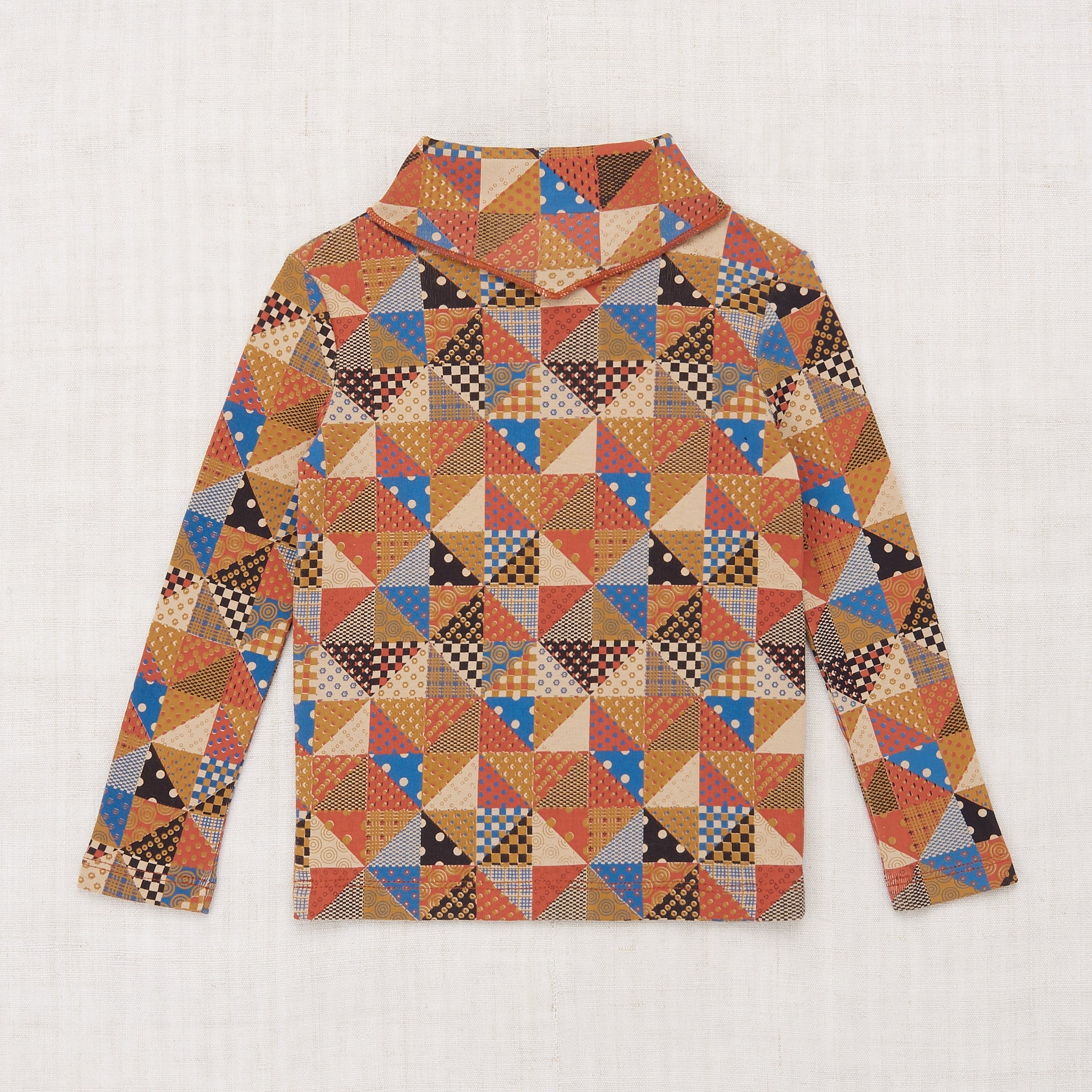 Misha & Puff Scout Top - Cinnamon Patchwork - 5Y Last One – Rabbit