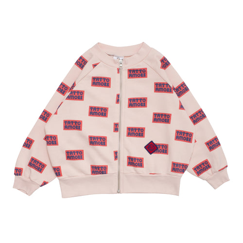 Wynken Raglan Zip Jacket - Pepple pink/Blue - 2Y, 4Y