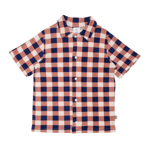 Wynken Beach Shirt - Brick/Navy - 2Y, 4Y, 6Y