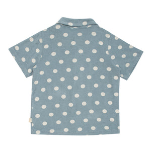 Wynken Beach Shirt - Ocean Green Dot - 4Y, 6Y