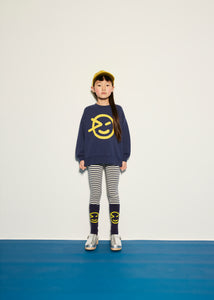 Wynken Lois Sock - Rich Navy/Strong Yellow - 4Y, 6Y, 8Y, 10Y