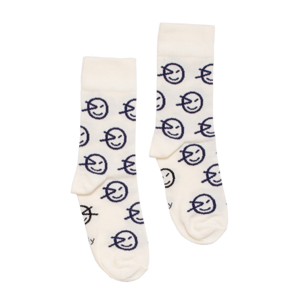 Wynken Ankle Socks - Ecru/Navy - 2Y, 4Y, 6Y