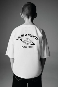 The New Society Saturno T-Shirt - Vanilla Cream - 3Y, 4Y, 8Y