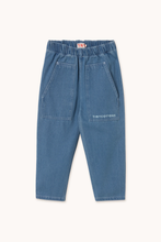 Load image into Gallery viewer, Tinycottons Graphic Denim Pants - Light Blue - 3Y, 4Y, 6Y, 8Y