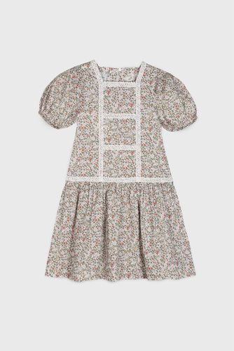 Mipounet Cotton Lace Detail Dress - 2Y, 4Y