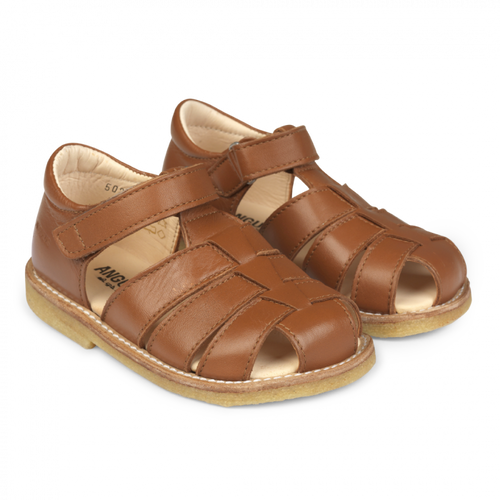 Angulus Sandal with Adjustable Velcro - Cognac Size 20 Last Pair