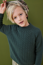 Load image into Gallery viewer, Caramel Kaler Cashmere Jumper - Pine- 3Y, 4Y, 6Y