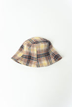 Load image into Gallery viewer, East End Highlanders Tulip Hat - Beige/Black/Brown Plaid