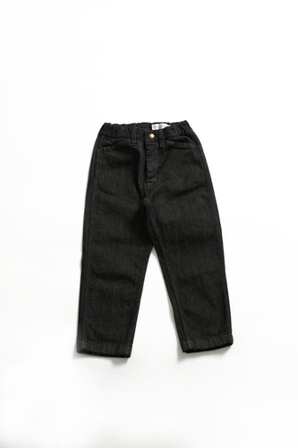 East End Highlanders Wide Tapered Denim Pants - Black - 100cm, 110cm, 120cm