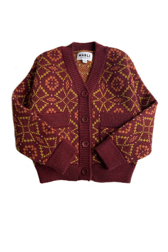 Mabli Brecon Cardigan - Berry - 2Y Last One