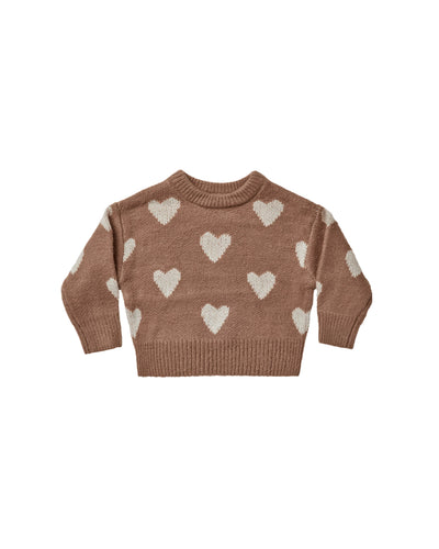 Rylee + Cru Knit Pullover - hearts - 18/24M, 4/5Y