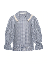 Load image into Gallery viewer, Majula Handmade Burnet Blouse Checkered - 92/98cm, 116/122cm