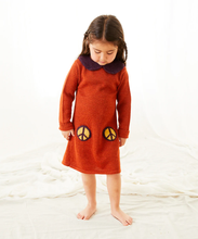 Load image into Gallery viewer, Oeuf Peace Pocket Dress - Sequoia - 1/2Y, 2/3Y, 3/4Y, 5/6Y