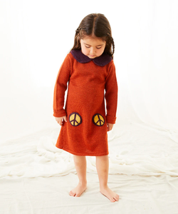 Oeuf Peace Pocket Dress - Sequoia - 1/2Y, 2/3Y, 3/4Y, 5/6Y