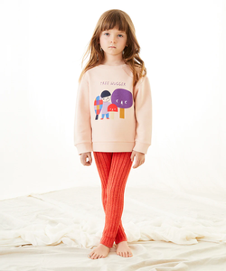 Oeuf Sweatshirt - Silver Peony/Tree Hugger - 2/3Y, 4/5Y