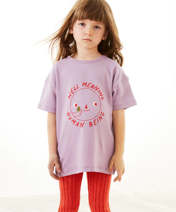 Oeuf SS T-shirt - Well Meaning Human Being/Valerian - 3/4Y, 4/5Y