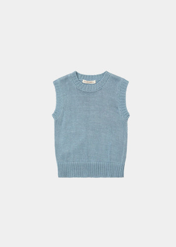 Caramel Typha Vest - Duck Egg Blue - 3Y, 6Y