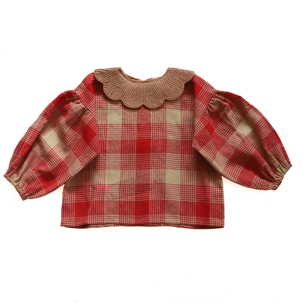 Kalinka Cordelia Shirt - Ruby Red - 4-6Y